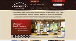 Desktop Screenshot of paramountgranite.com